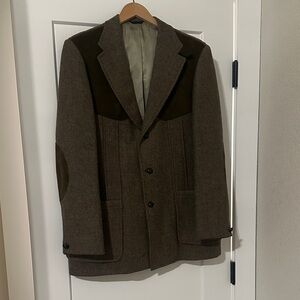 Vintage Eddie Bauer Harris Tweed jacket sport coat .  Size 42R